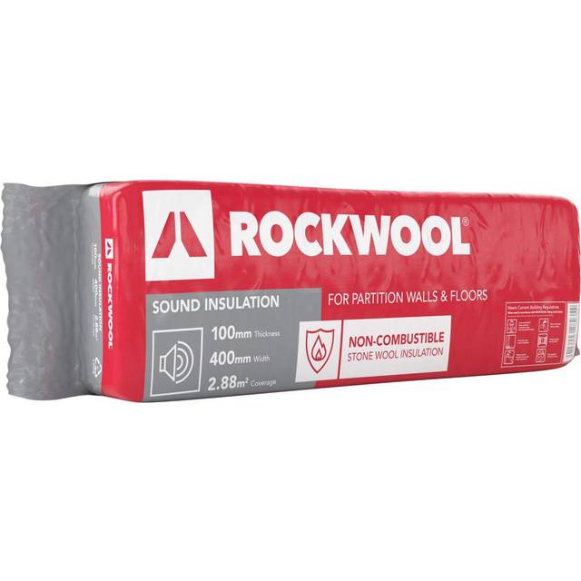 Rockwool Sound Insulation Slab - 100 x 400 x 1200mm - NA