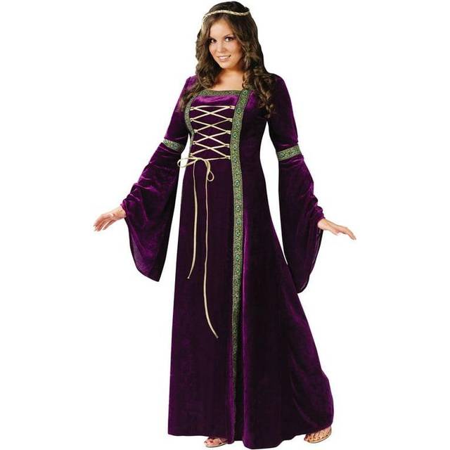 Plus Size Women&#39;s Renaissance Lady Costume | Decade Costumes - Purple (4X)