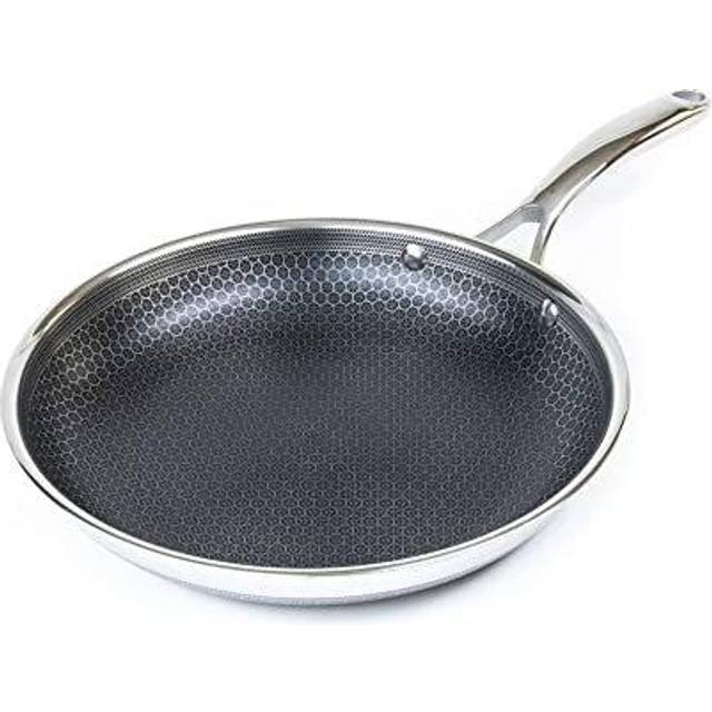 Hexclad Hexclad Hybrid stekpanna 26 cm Rostfritt stål-svart - Svart
