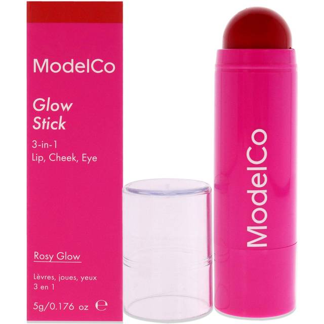 MODELCO - Glow Stick - Rosy Glow - Luminous & Radiant Cream Highlighting Crayon - Long-Wearing Formula for the Face  Lips  & Eyes - 0.1 oz.