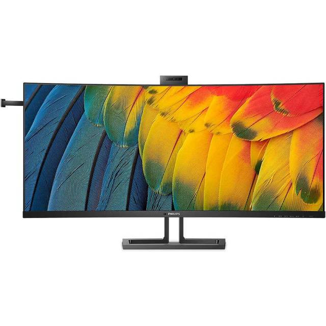 PHILIPS 40B1U6903CH 5K2K Ultra HD 39.7" Curved IPS WLED Monitor - Black, Black