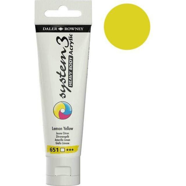 Daler Rowney System 3 Heavy Body Acrylic 59ml Lemon Yellow