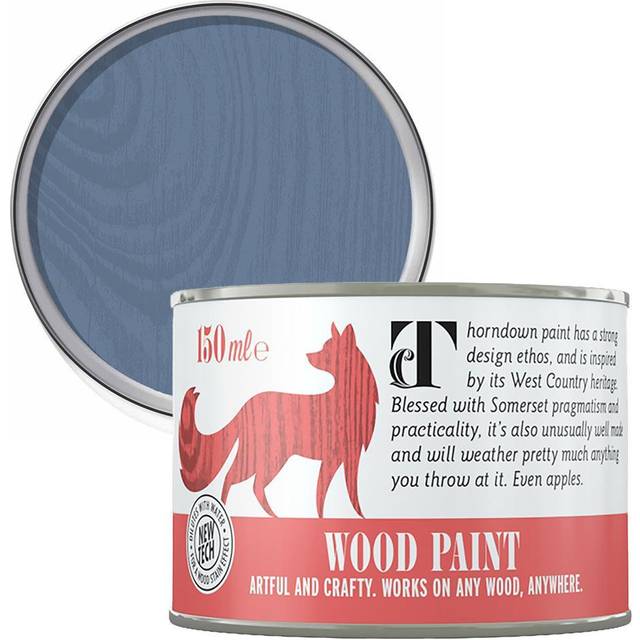 Thorndown Peregrine Blue Wood Paint 150 ml, Blue