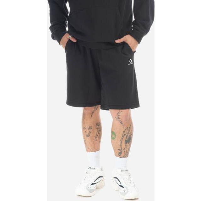 Converse Go-To Embroidered Star Chevron Standard-Fit Fleece Short - Black - L