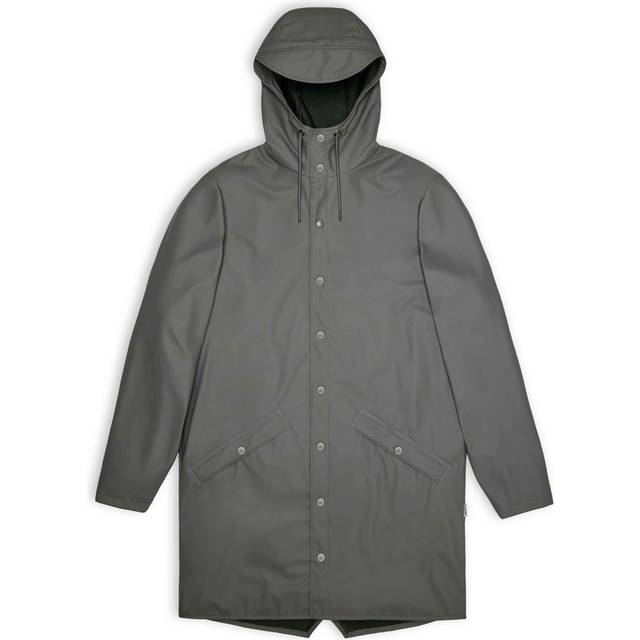 Imperméable long à capuche - Gris - S