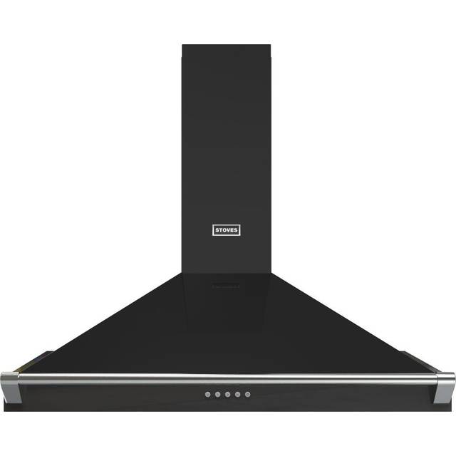 Stoves Richmond 90PYR Pyramid 90cm Chimney Cooker Hood - Black