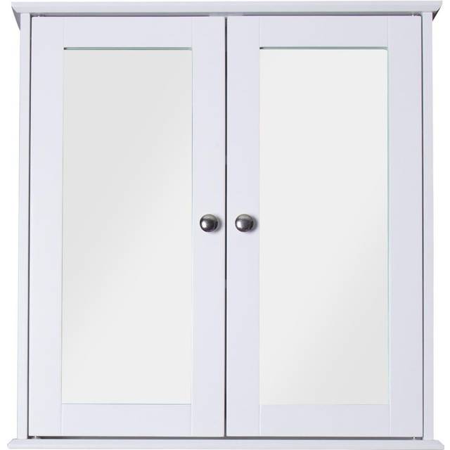 Croydex Ashby Wooden Double Door Bathroom Cabinet - 580 x 560mm - White
