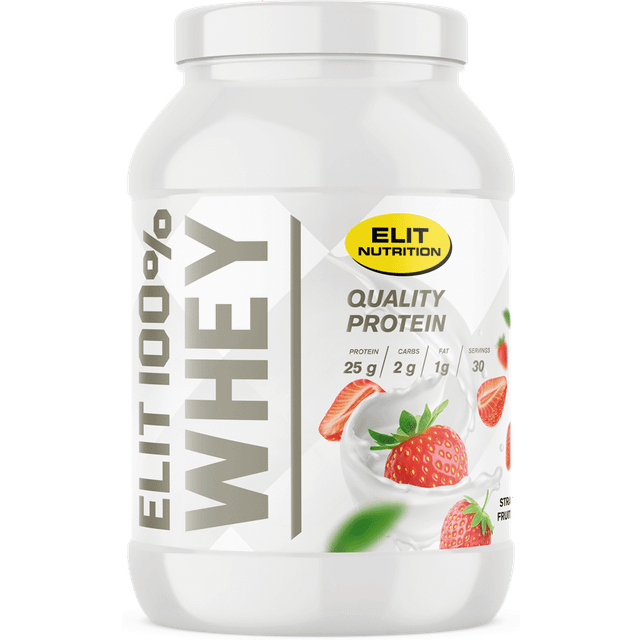 Elit Nutrition 100% Whey Isolate Strawberry Pulver 900 g