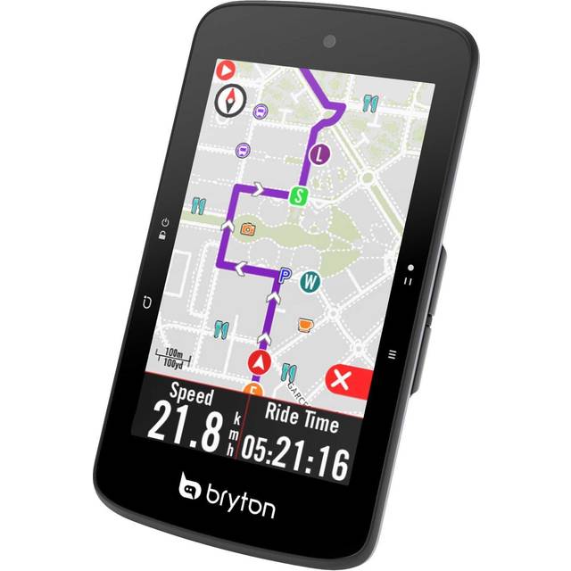 Bryton Rider S800T med Dual Sensor, Cardio Headband och Aluminium Front Support Unisex Vuxen, Svart, Unik