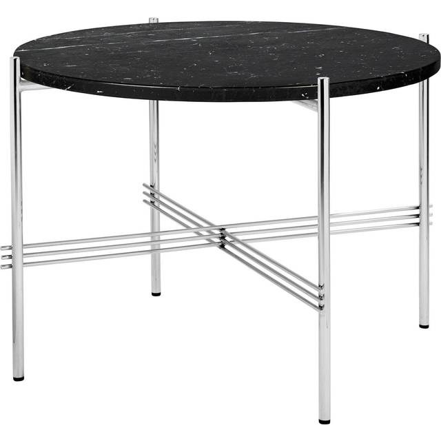 Gubi - Ts Soffbord 55 Cm Polerat Stål / Marquinamarmor - Svart
