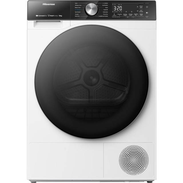 Hisense 5S Series DH5S102BW 10Kg Heat Pump Tumble Dryer - White - A+++ Rated