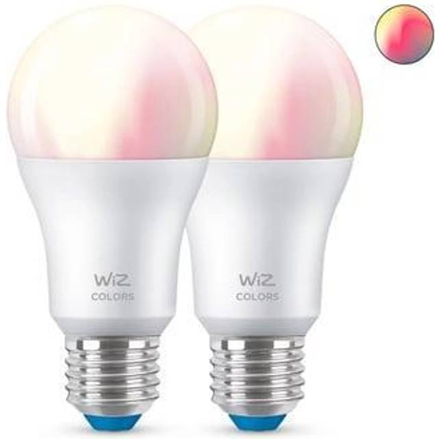 WiZ - Bulbs Smart Color 8,5W 806lm 2200-6500K RGB 2-pack E27