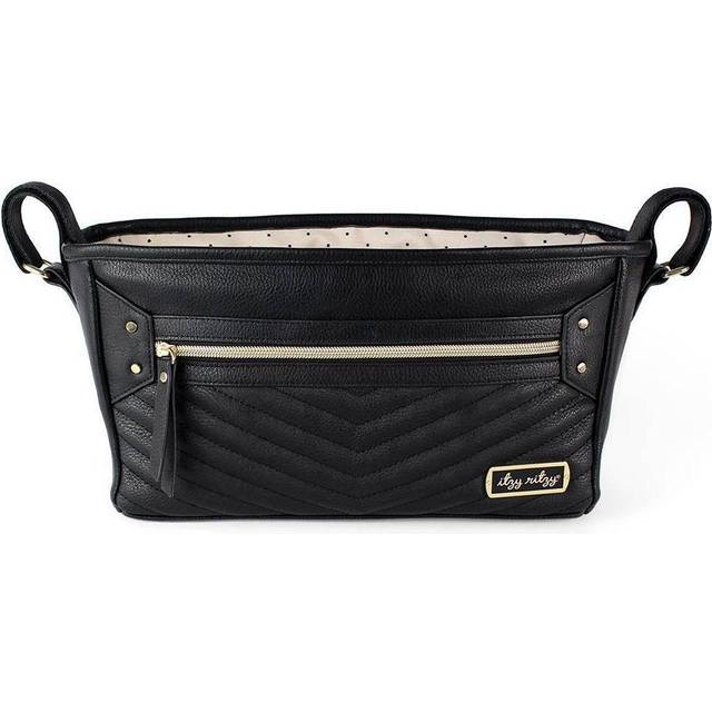 Adjustable Stroller Caddy â Organizer Featuring Two Built-in Front Zippered Pocket and Adjustable Straps to Fit Nearly Any Stroller, Coffee and