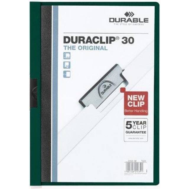 DURACLIP 30 A4 Clip Folder - Dark Green