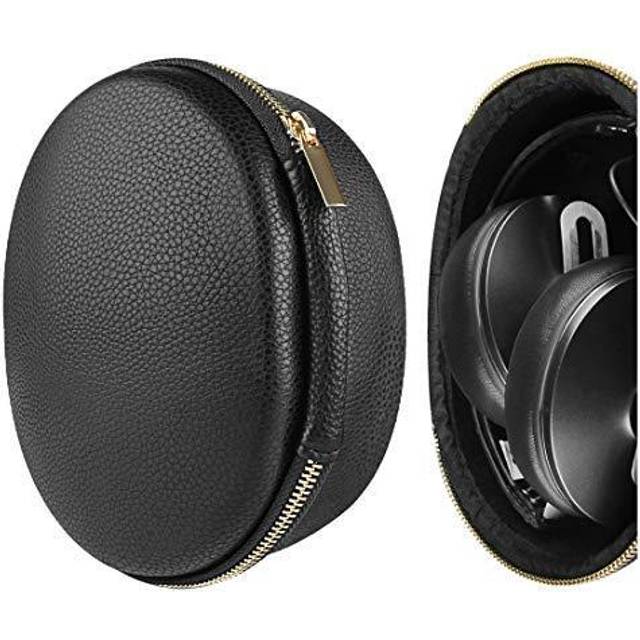 Geekria Shield hörlurar fodral kompatibelt med Sennheiser MOMENTUM 3 trådlös, PXC 550-II, HD 450BT, HD 4.50 fodral, ersättning hårt skal resväska med kabelförvaring (svart)