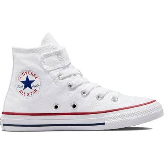 Kids Chuck Taylor All Star 1V Canvas High Top Trainers - White - 27 (9 to 9.5)