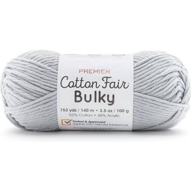 Premier Cotton Fair Bulky Yarn-Silver 2081-18
