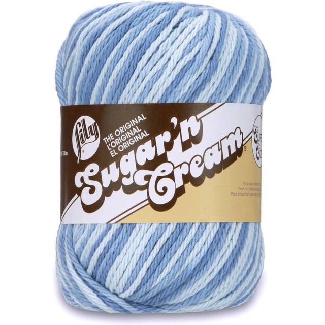 Lily Sugar'n Cream Yarn - Ombres Super Size-Faded Denim