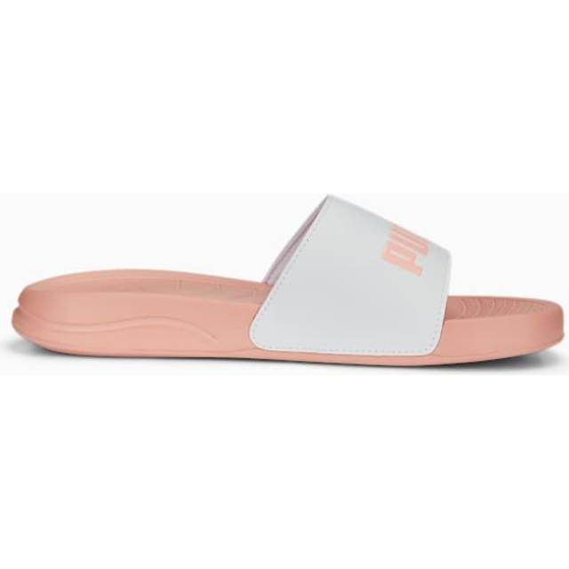 PUMA Popcat 20 herr Strandsandal Slide, PUMA White-Apricot Blush, 37 EU