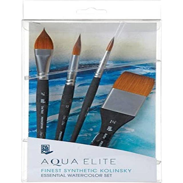 Princeton Aqua Elite Synthetic Essentials Brush Set of 4