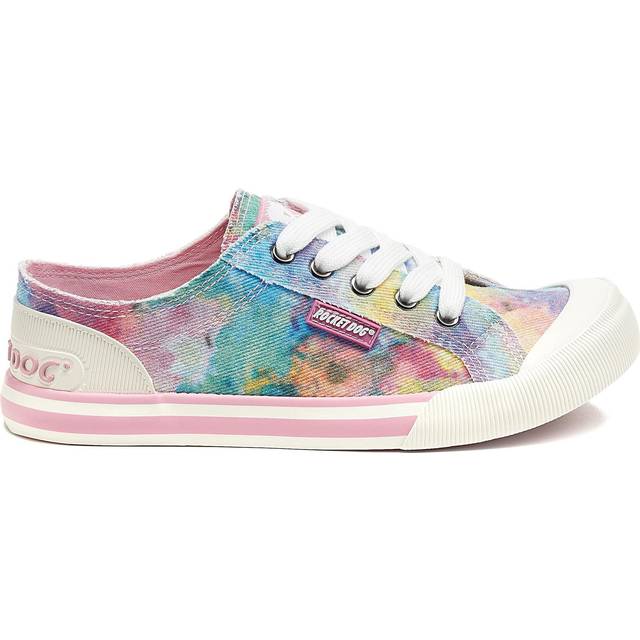 Rocket Dog Jazzin Candy Tie Dye Trainers - PINK MULTI - 3