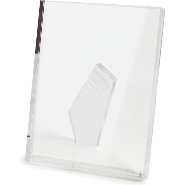 TIZO Design Horizontal 7x5 Lucite Picture Frame  Durable 1 Inch Thick Clear Lucite & Magnetic Closures  Elegant & Practical Boutique Quality Photo Fra