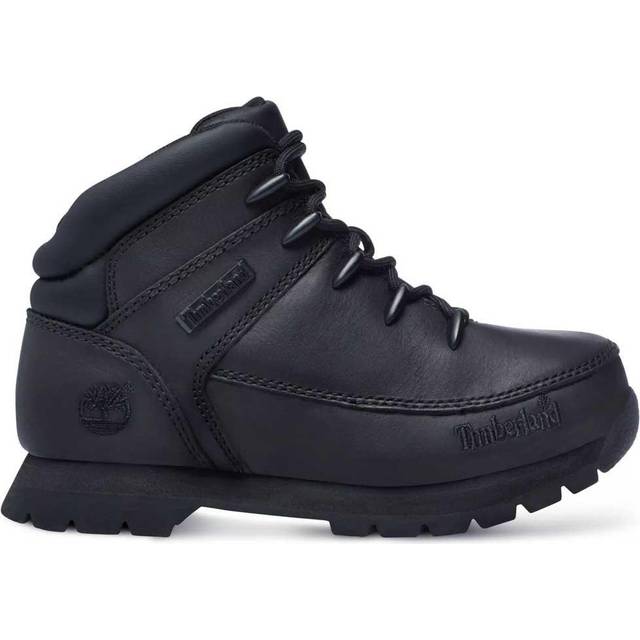 Timberland Euro Sprint Leather Boot, Black, Size 4 Older