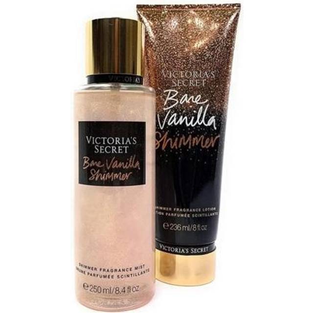VictoriaAs Secret Bare Vanilla Shimmer Fragrance Mist and Lotion Set