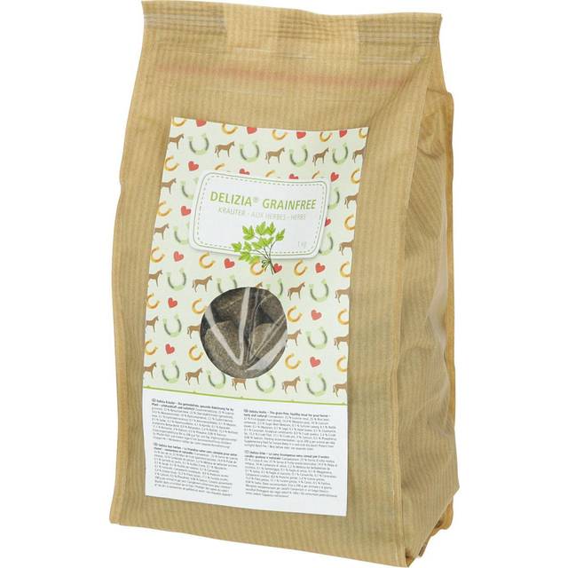 Delizia Grainfree Hästgodis - Örter- 1 kg