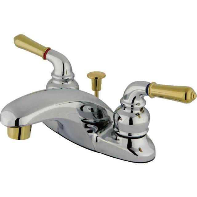 Kingston Brass KB624 4 in. Centerset Bathroom Faucet  Polished Chrome/
