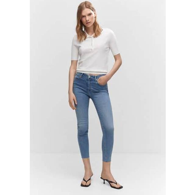 MANGO Jeans. - ISA Dam Skinny Jeans Stl. 36 Från Magasin - Open Blue (36)
