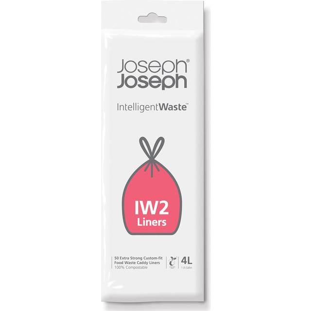 Joseph Joseph IW2 Intelligent Waste Separation & Recycling Totem Custom Food Waste Caddy Liners, Pack of 50