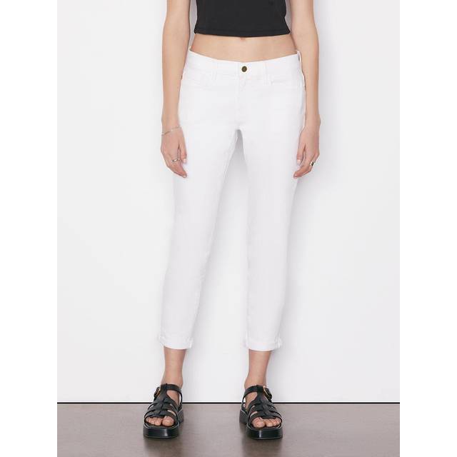 FRAME Denim Le Garcon Blanc Slim Straight Jean