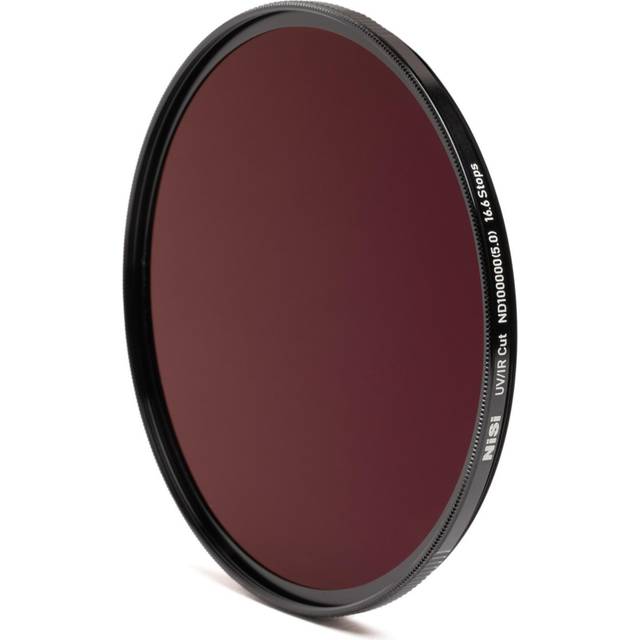 NiSi 82 mm Pro Nano UV/IR Cut ND100000 (5.0) 16.6 Stops Optical Glass Lightweight Solar Filter in Maroon - 82mm