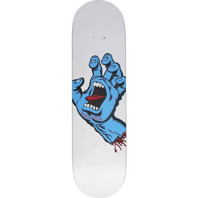 Santa Cruz Screaming Hand Skateboard Deck (White)