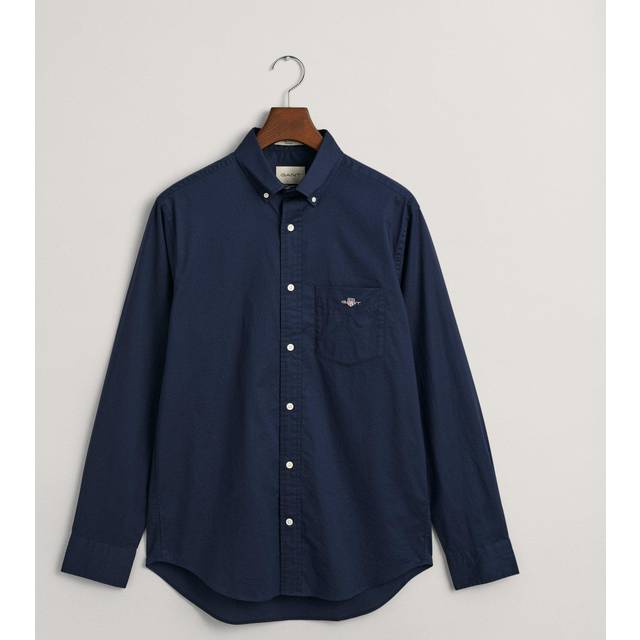 GANT Regular Fit Poplin Shirt - M, MARINE