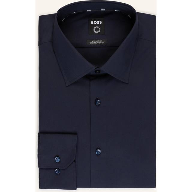 BOSS H Joe Kent Long Sleeved Shirt Navy