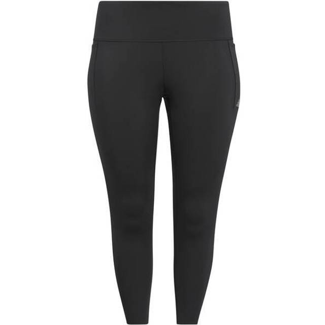 Optime Luxe 7/8 Plus Size träningstights, BLACK, Dam, 3X