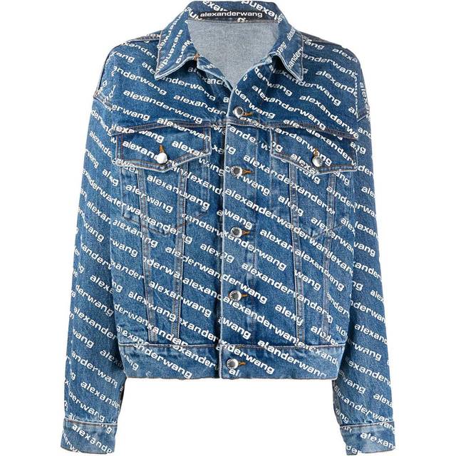 Game Logo Print Denim Jacket