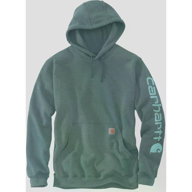 Carhartt Logo, hoodie , color: Light Petrol , size: L