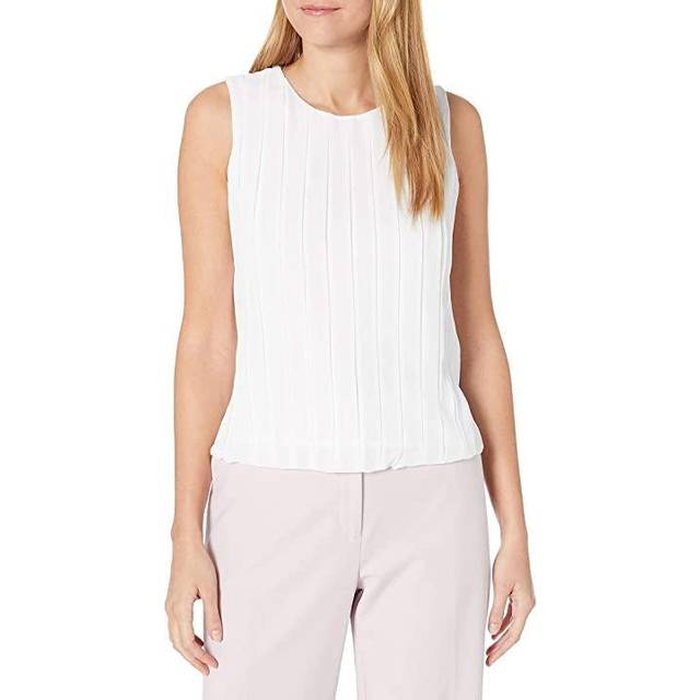 Calvin Klein Blus för kvinnor, Vitt, L