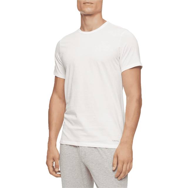 Calvin Klein Men's Cotton Classic 5-Pack Slim Undershirts  5 White Cre