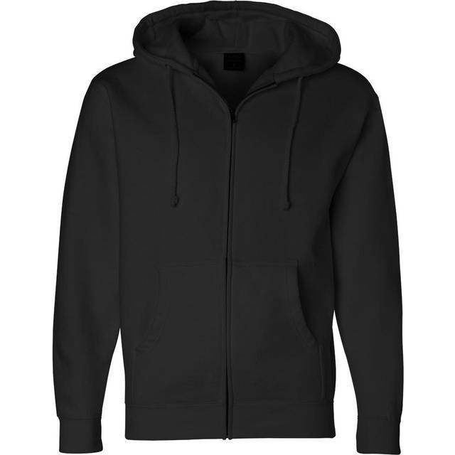 Independent Trading Co. Heavyweight Full-Zip Hooded Sweatshirt - Black