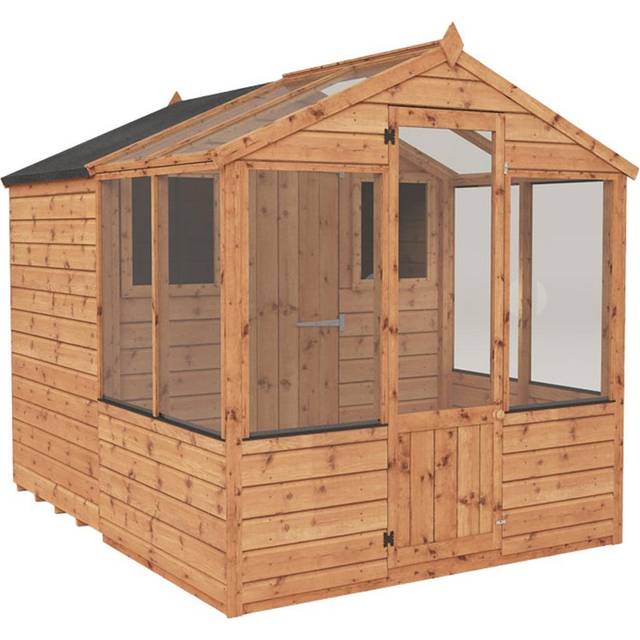 Traditional Combi Greenhouse & Shed 8&#039;x6&#039;