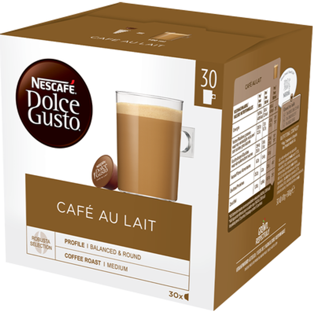 Nescafé Dolce Gusto Café Au Lait Kaffekapsel 30-pack