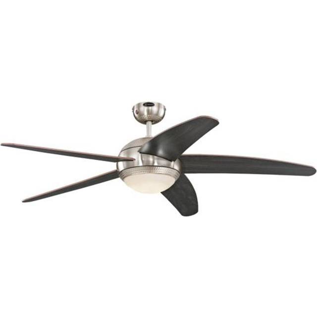 Westinghouse Lighting Bendan Takfläkt, Metall, 80 W, 132 x 36 cm, Silver, Grå