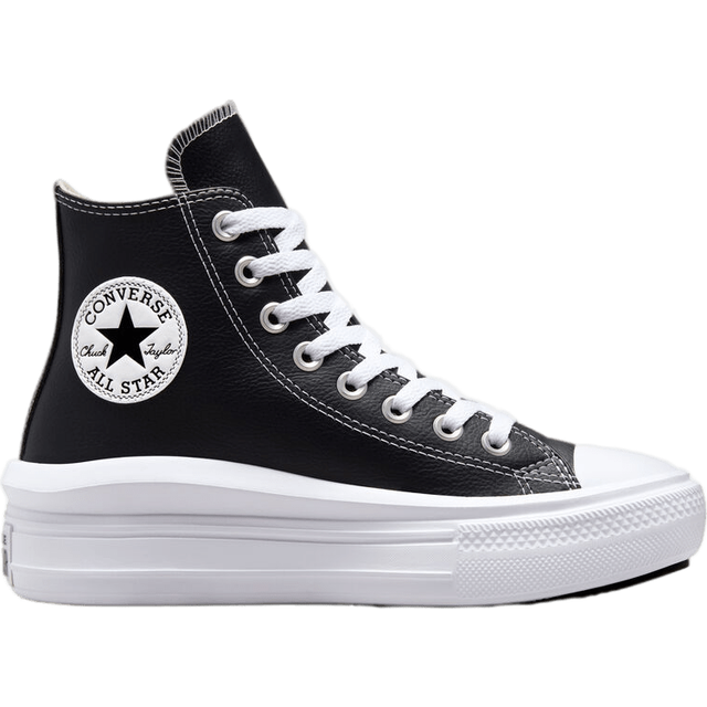 Converse All Star Move Hi Trainers in Black & White - Black/White