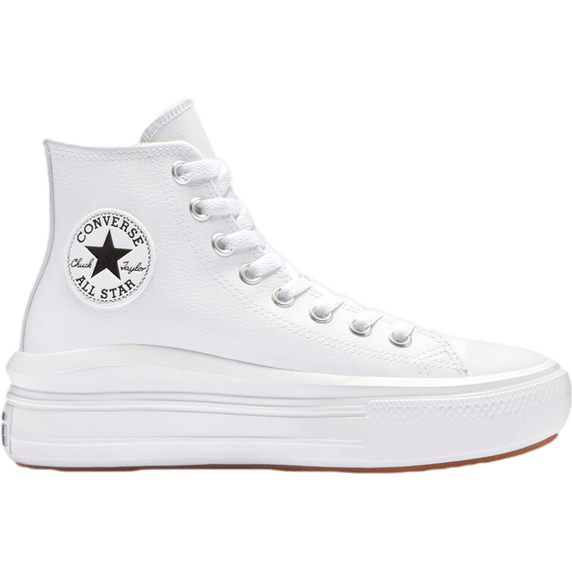 All Star Move Foundation Leather Trainers - White - 40 (6.5)