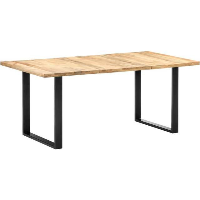 vidaXL Dining Table 180x90x76 cm Solid Mango Wood - Multicolour