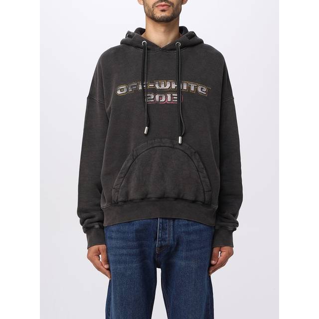 Printed Hoodie Sweatshirt with Eyelet Detail size S (S)